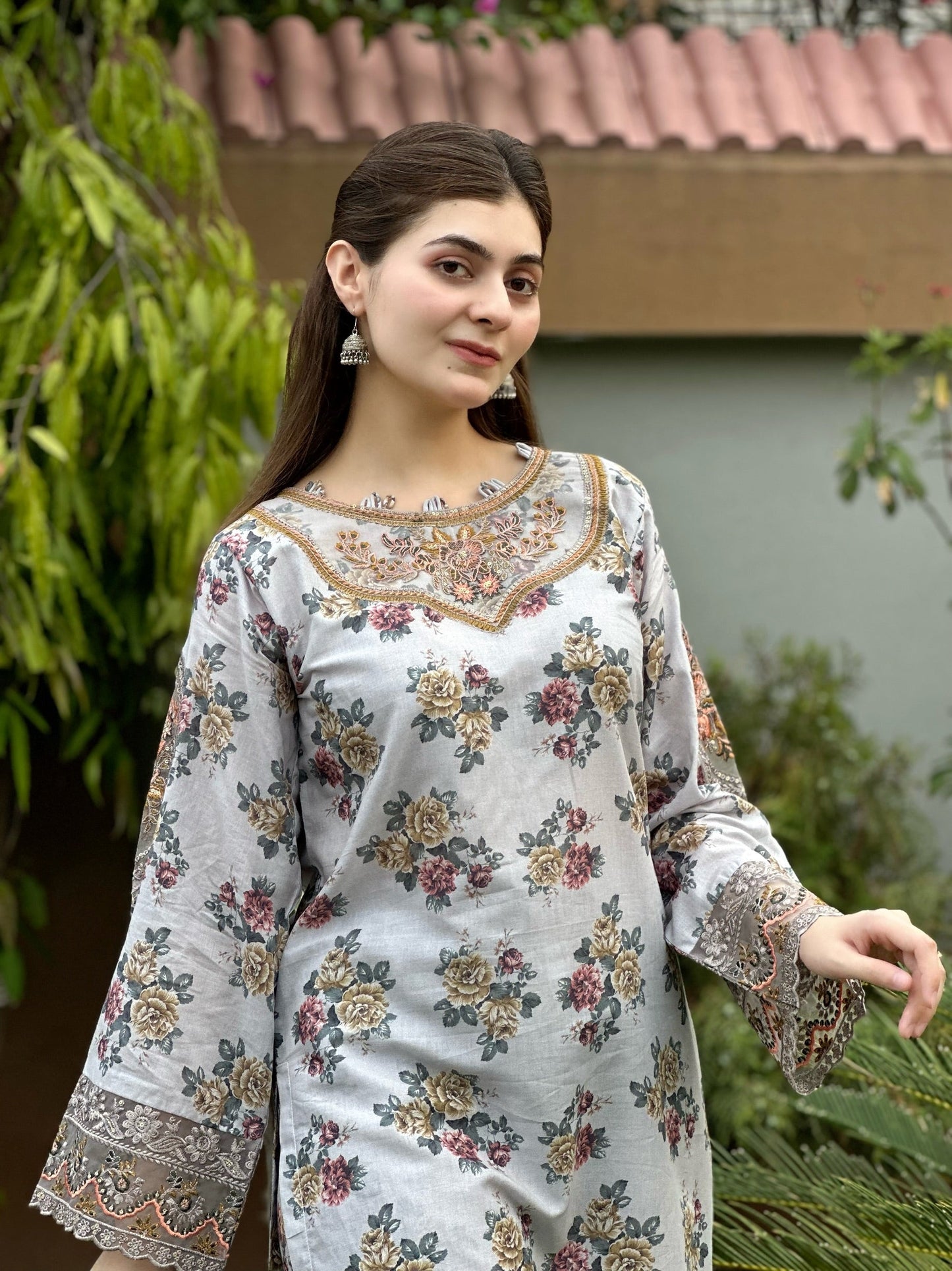 RkS 2Piece Embroidered Stitched Suit