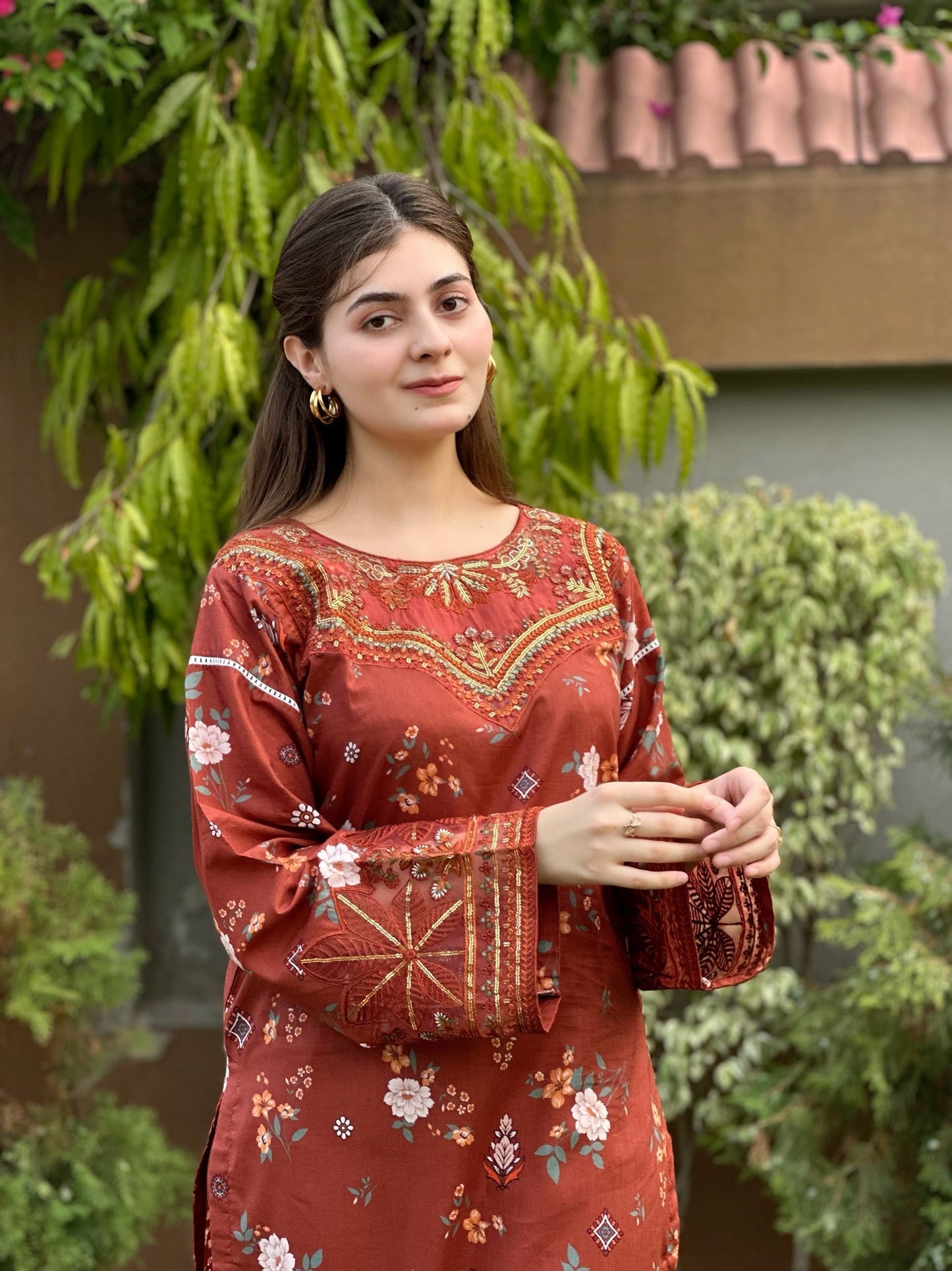 RkS 2Piece Embroidered Stitched Suit