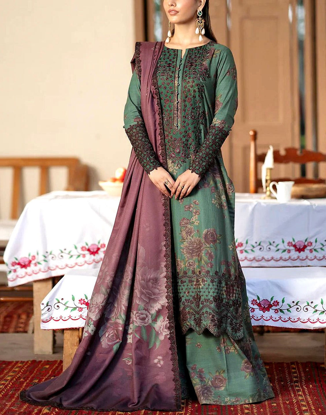 iznik chicken kari Lawn Unstitched